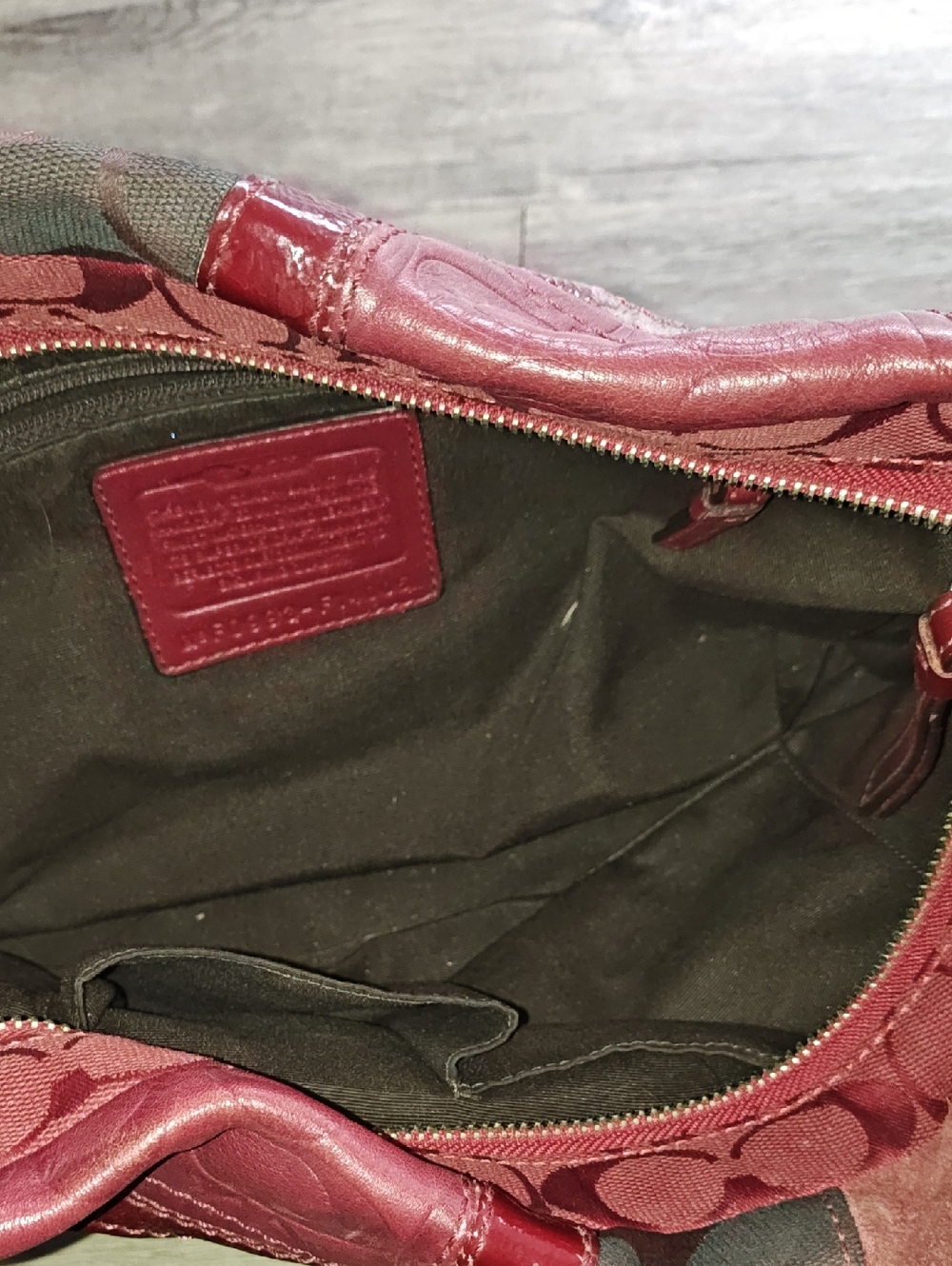 Vintage Coach Patchwork Shoulder Bag. - Picture 9 of 10